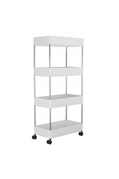 ASHOP Cărucior mobil de depozitare cu 3/4 niveluri pentru bucătărie, baie și ...