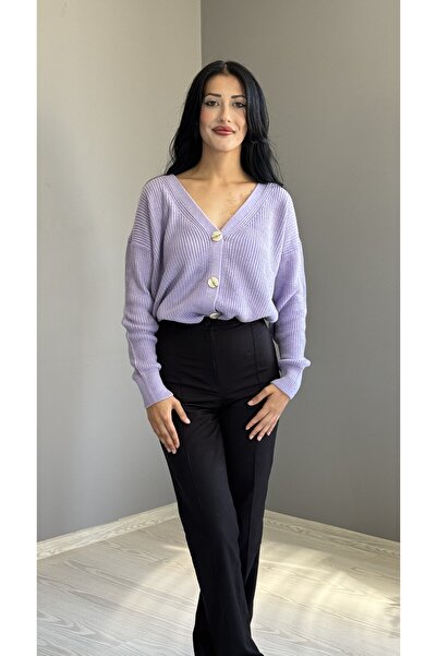 Lanuars Düğmeli Hırka