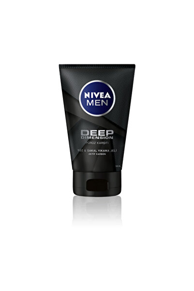 NIVEA 81787 MEN DEEP DIMENSION YÜZ & SAKAL TEMİZLEME JELİ 5 ADET