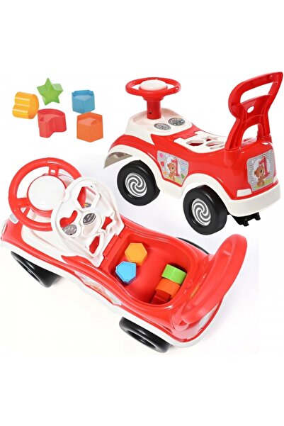 CIUPIGo Masinuta Ride-On 4 in 1 pentru copii, cu sortator, volan cu claxon, impingator si spatiu depozitare