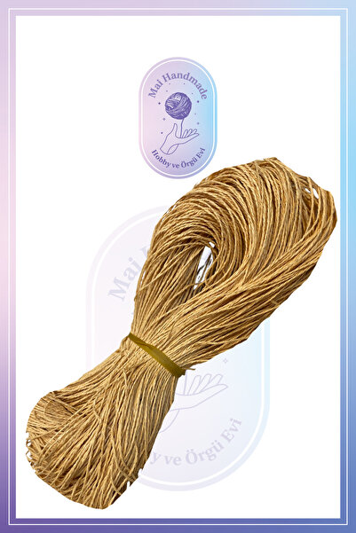 Mai Handmade Hobby ve Örgü Evi Doğal Kağıt İp 300-350 Gr Yaklaşık 300-350 Met...