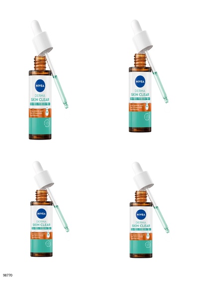 NIVEA 98770 Derma Skin Clear Balancing & Anti-Aging Serum 4 Pcs