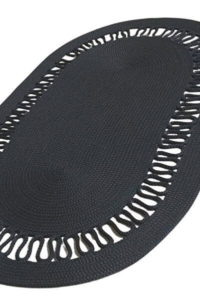 Salvia Dione Bathroom Mat Set Wicker Jute 2-Piece Oval Non-Slip Base Water Absorbent Bathroom Rug Decorative Toilet Mat