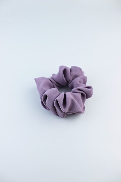 İLKYAZ Soft Crepe Fabric Rubber Buckle Bagel Buckle - Lilac