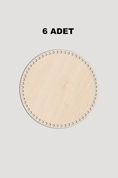 Lucena Drvena okrugla osnova za korpu 18 cm 6 komada javor 3mm