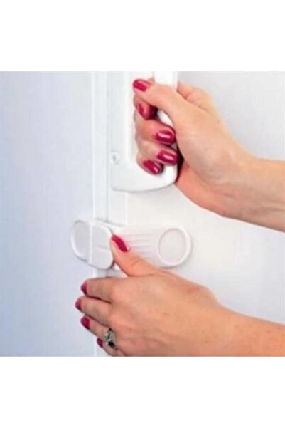 OLLEVRA Baby Child Safety Self Adhesive Screwless Corner Cover Lock for Drawer and Cabinet