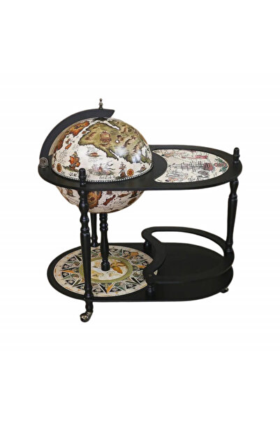 OEM Bar glob pamantesc cu masa ,alb negru mat ,diam.glob 42cm