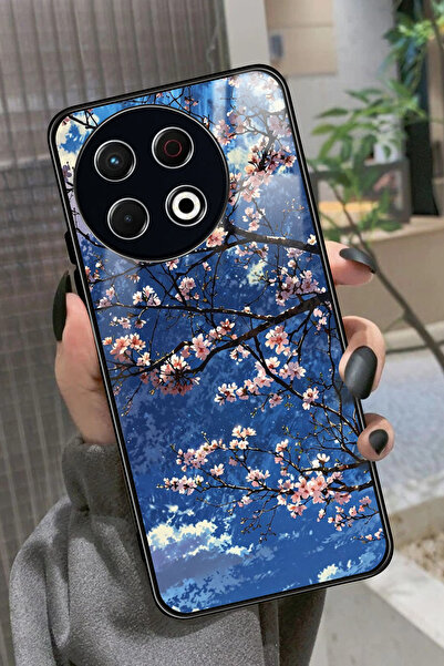 TECNO Spark 30 Pro Uyumlu Van Gogh Mavi Ağaç Tablo Tasarımlı Parlak Premium K...