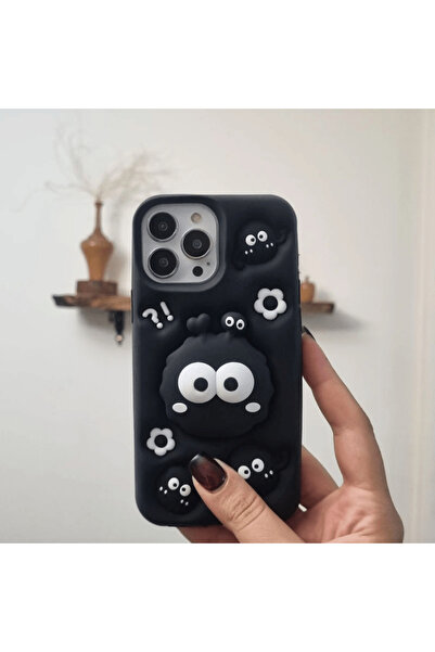 OSG iPhone 14 Pro Max Uyumlu 3 Boyutlu Darbe Emici Tasarım Telefon Kılıfı