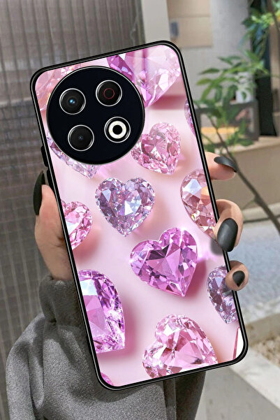 TECNO Spark 30 Pro Uyumlu Simli Taş Tasarımlı Glossy Premium Kılıf