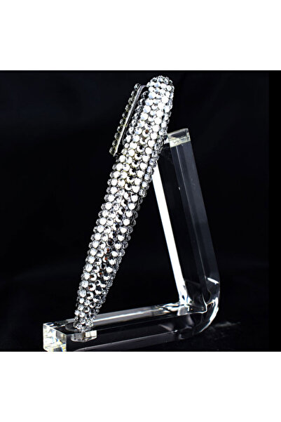 Gemma Gino Casti ballpoint pen, fully covered with rhinestones, with a 6.5 cm long metal refill