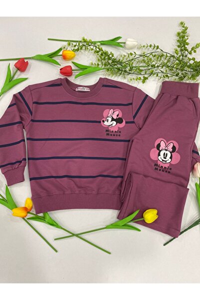 Yağmur Giyim TASKİDS2İ M.Mause 2 Set de trening pentru fete, țesătură din bum...