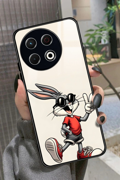 TECNO Spark 30 Pro Uyumlu Bugs Bunny Tasarımlı Glossy Premium Kılıf