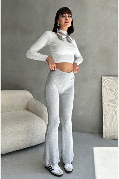 ezber moda KADIN İSPANYOL PAÇA KAŞKORSE PANTOLON