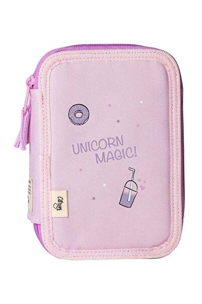 Citron مقلمة أقلام رصاص 2024 متعددة الطبقات بتصميم يونيكورن عاصف