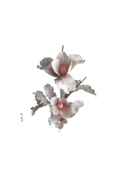 OEM Floare decorativa, creanga Magnolie roz L 85cm