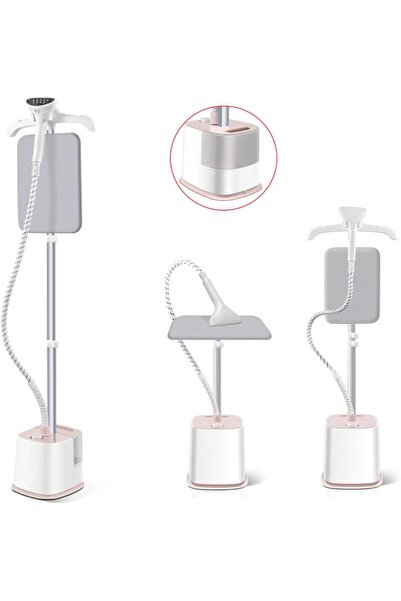 Genaric مكواة بخار للملابس بقوة 1800 واط، مكواة بخار عمودية قابلة للسحب