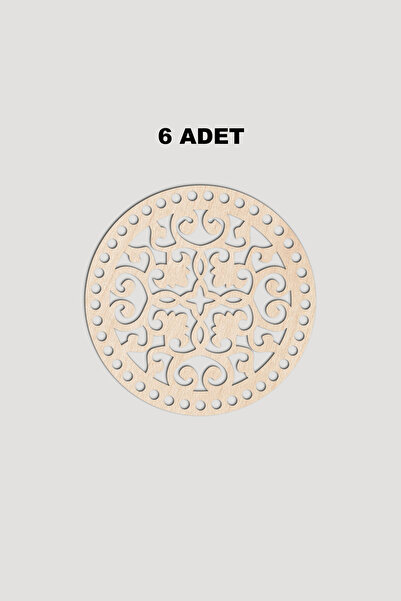 Lucena Drveni okrugli Sa deznom model 6, osnova korpe, 18 cm, 6 komada, javor...