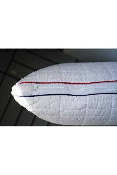 MEŞELİ TEKSTİL 1 pernă cu aer condiționat, albă, rezistentă la pete | Lavabil cu fermoar, eficient împotriva scurgerilor bucale