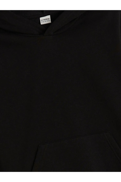 LC Waikiki Lcw Kidsblack Hooded Boys' Sweatshirt