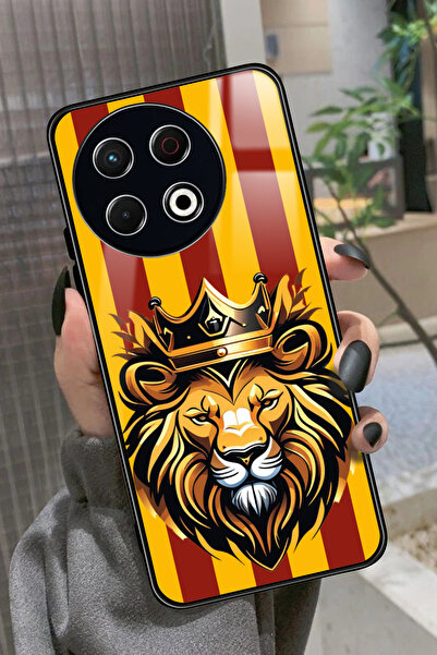 TECNO Spark 30 Pro Uyumlu Aslan Tasarımlı Glossy Premium Kılıf