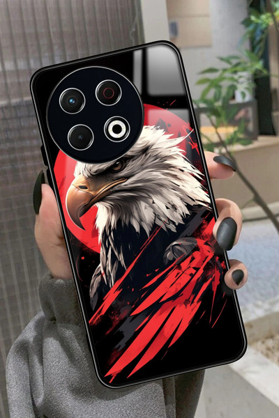 TECNO Spark 30 Pro Uyumlu Kartal Tasarımlı Parlak Premium Kılıf