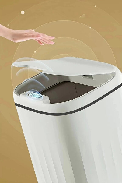 AyrStore 20 Lt Sensörlü Çöp Kovası – Akıllı Pilli Otomatik Kapaklı 4 Kalem Pil Dahil