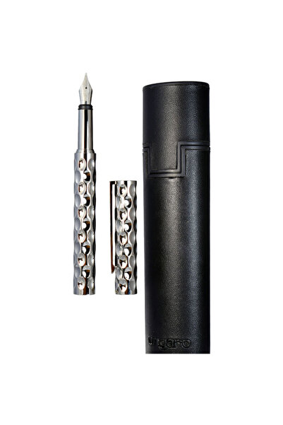 Ungaro Ungaro pen, all-metal, silver, with Ungaro nib,