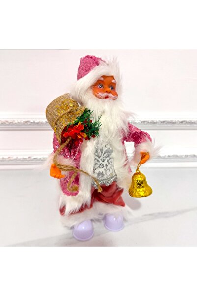 velve Κινούμενος Άγιος Βασίλης, κουδούνι, τσάντα δώρου, πολύχρωμα φώτα, εορτα...