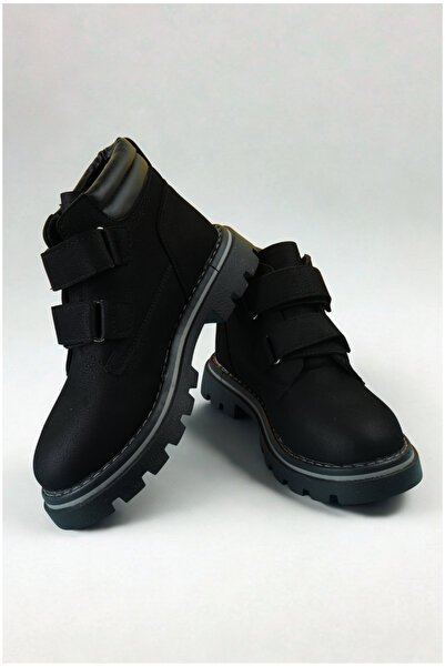 Moda Lime Soğuk Havalara Dayanıklı Cırtlı Kolay Giyim Esnek Taban Erkek Çocuk Kışlık Bot