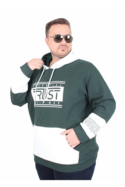 MocGrande Φούτερ με κουκούλα μεγάλου μεγέθους Double Face Trust 25701 NEFTI