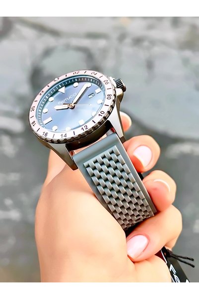 Ferrucci Original 2 Years Warranty Silicone Cord Men's Wristwatch Waterproof Bracelet with Gift