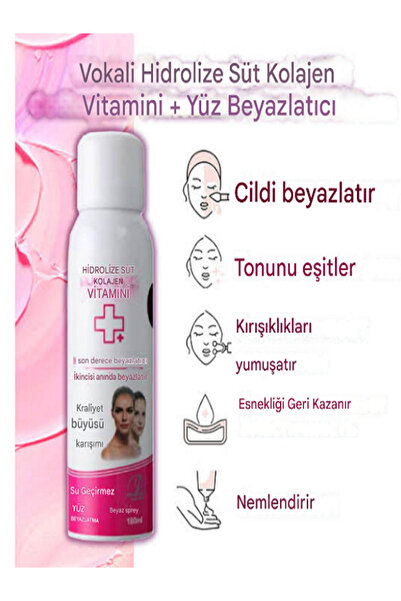 WOKALLI Vücut Beyazlatıcı Krem Hydrolyzed Milk Collagen Vitamin Naturel Suya ...
