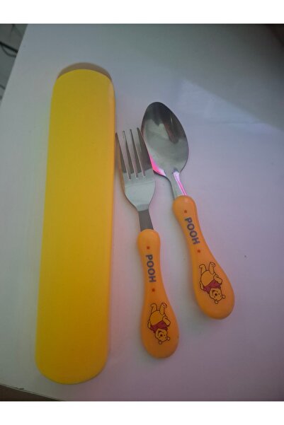 teosem طقم ملاعق وشوك للأطفال في علبة