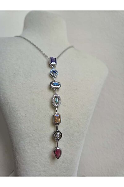 Haze قلادة على شكل حرف Y من الفولاذ المقاوم للصدأ