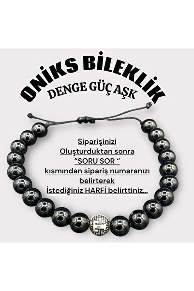 Kt 8mm ONİKS BİLEKLİK HARFLİ BİLELİK ASANSÖRLÜ HER BİLEĞE UYGUN