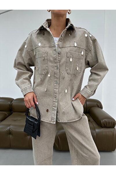 MİA NOURA ΓΥΝΑΙΚΕΙΟ ΠΟΥΚΑΜΙΣΟ ΑΠΟ ΥΦΑΣΜΑ ΤΕΝΤΕ ΜΕ ΧΕΙΡΟΠΟΙΗΤΗ ΚΕΝΤΗΜΕΝΗ ΜΠΡΟΣΤΑ