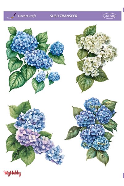 LİNEART Sulu Transfer No:LNT548-25x35cm
