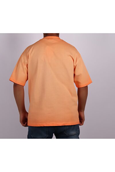 Red Planet Men’s Gradient Washed T-Shirt | Stylish Crew Neck Short Sleeve