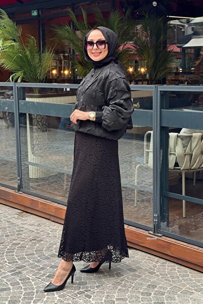 Ceremony Dantel Etek W-6618 Siyah