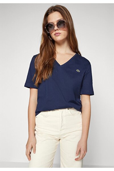 Lacoste Sport Γυναικείο μπλουζάκι με κέντημα με λογότυπο LacosteV, 100% βαμβάκι