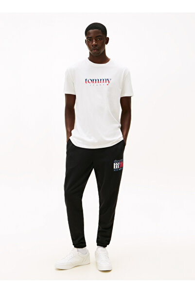 Tommy Jeans Siyah Erkek Eşofman Altı DM0DM22094BDS TJM SLIM RWB FLAG SWE