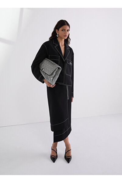 Karl Lagerfeld Standart Siyah Kadın Ceket A3W14041