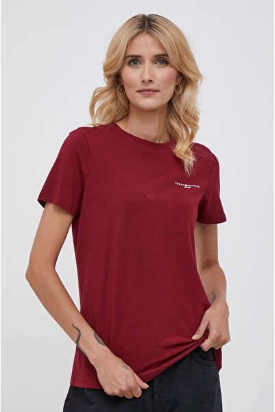 Tommy Hilfiger Plus _..Tommyhilfiger Logo Organic Cotton Women's T-Shirt