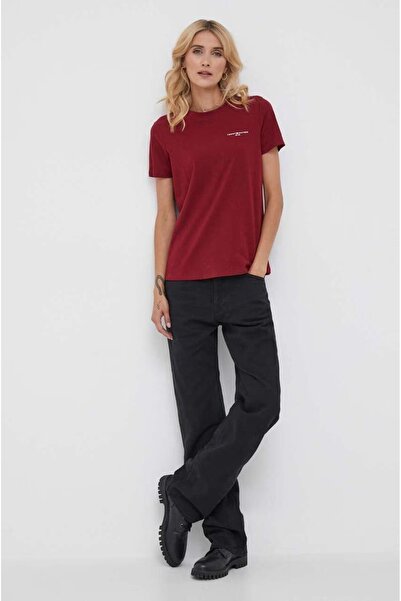 Tommy Hilfiger Plus _..Tommyhilfiger Logo Organic Cotton Women's T-Shirt