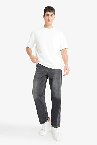 DeFacto Baggy Fit Normal Bel Geniş Paça Jean Pantolon G2621AX25AU