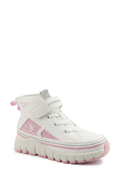 U.S. Polo Assn. KELTES JR 5PR Beyaz Kız Çocuk High Sneaker