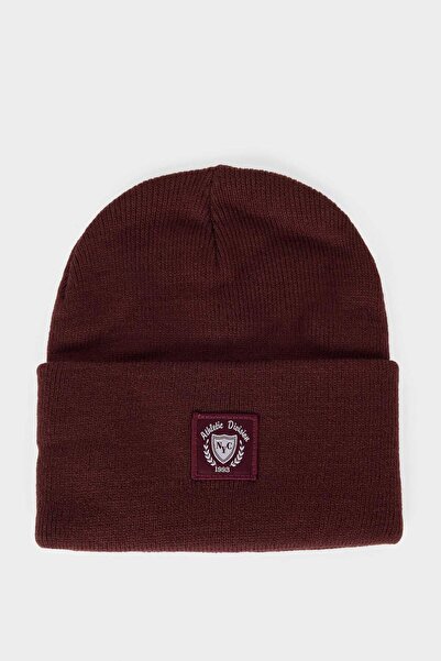 DeFacto Мъжка плетена шапка с етикет F4130AX25WN