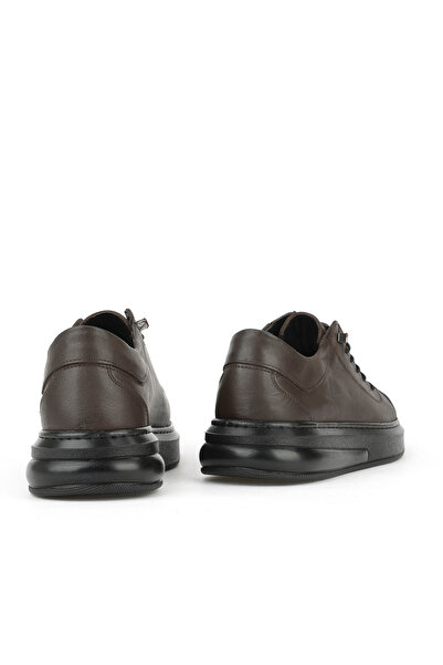 Ziya , Ανδρικό πάνινο παπούτσι από γνήσιο δέρμα 153423Z73 Καφέ