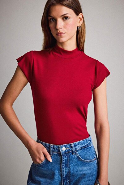 DeFacto Μπλουζάκι με κοντό μανίκι με ζιβάγκο G3332AX25WN